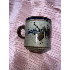 Vintage Tonala Mexican Pottery Stoneware Mug